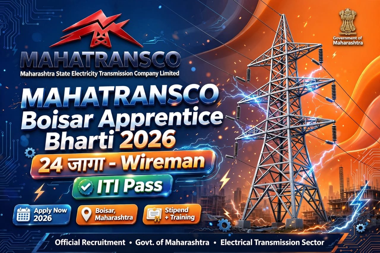 MAHATRANSCO Boisar Apprentice Bharti 2026